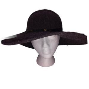 My Basic Wool Felt Floppy Hat Charcoal Gray OS